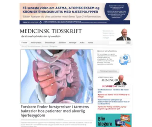 Medicinsktidsskrift.dk(Medicinsk Tidsskrift) Screenshot