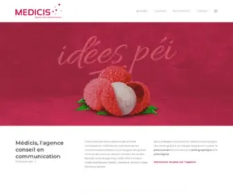 Medicis.re(Agence de communication à La Réunion) Screenshot