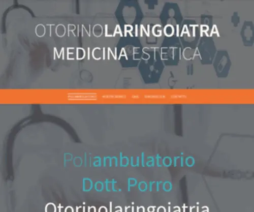 Medicispecialisti.net(Poliambulatorio Dott PORRO OTORINO e MEDICO ESTETICO in Puglia) Screenshot