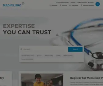 Mediclinic.co.za(Mediclinic Southern Africa) Screenshot