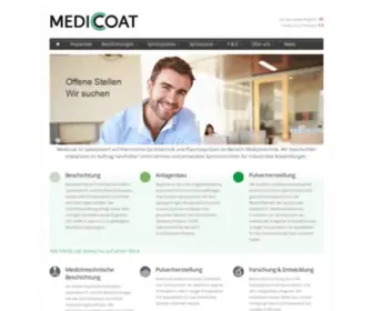 Medicoat.ch(MEDICOAT AG // Willkommen) Screenshot