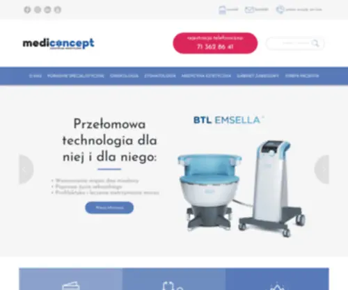 Mediconcept.pl(Centrum medyczne wrocław) Screenshot