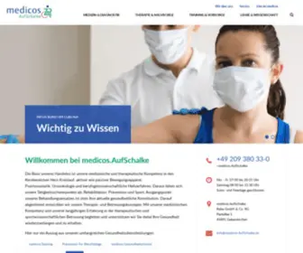 Medicos-Aufschalke.de(Willkommen bei medicos.AufSchalke) Screenshot