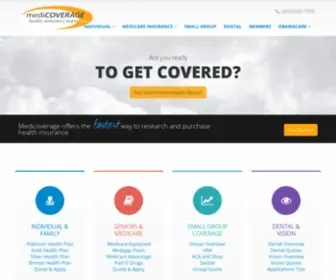 Medicoverage.com(Get instant affordable health insurance quotes) Screenshot