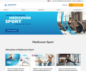 Medicoversport.pl(Dostęp do ponad 5000 obiektów sportowych w Polsce) Screenshot