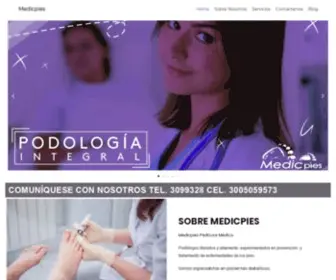 MedicPies.com(Pedicure Medico y Podologia) Screenshot