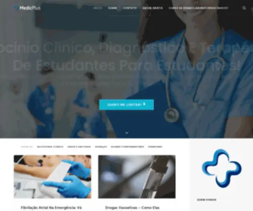 MedicPlus.com.br(Medicina de estudantes para estudantes) Screenshot