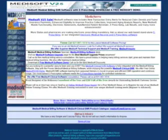 Medicserve.com(Medisoft Medical Billing Software with Electronic Medical Records and E) Screenshot