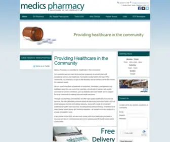 Medicspharmacy.com(Medics Pharmacy) Screenshot