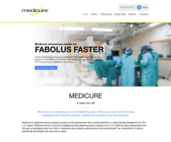 Medicure.com(Medicure Inc) Screenshot