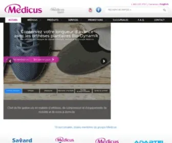 Medicus.ca(Appareils orthopédiques et équipements médicaux) Screenshot