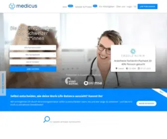 Medicus.ch(Arzt Jobs finden in der grössten Jobbörse für Ärzt) Screenshot