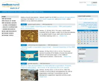 Medicusmundi.org(Network Health for All) Screenshot