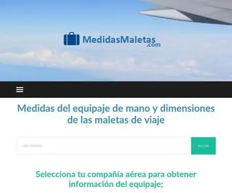 Medidasmaletas.com(Medidasmaletas) Screenshot