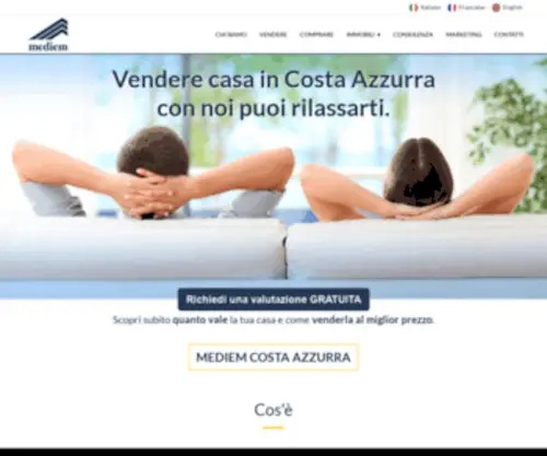 Mediemagency.com(Mediem Agenzia Immobiliare Italiana in Costa Azzurra) Screenshot