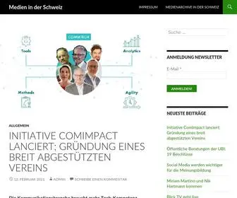 Medien.ch(Medien in der Schweiz) Screenshot
