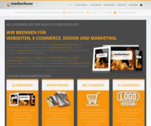 Medienfeuer.de(Agentur für Webdesign) Screenshot