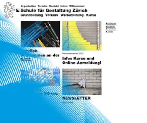 Medienformfarbe.ch(Schule für Gestaltung Zürich) Screenshot