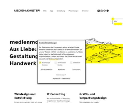 Medienmonster.com(Code, Gestaltung, Technik & Handwerk) Screenshot