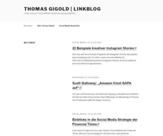 Medienrauschen.de(Social Media Newsletter von Thomas Gigold) Screenshot