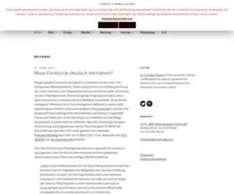 Medienrecht-Blog.com(Rechtsanwalt Dr. Cornelius Renner) Screenshot