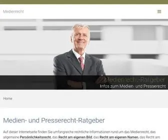 Medienrecht-Ratgeber.de(Medienrecht) Screenshot