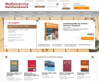 Medienservice-Holz.de(Medienservice Holzhandwerk. Bücher und Software für Schreiner) Screenshot