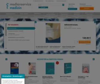 Medienservice-Medizin.de(Fachbücher) Screenshot