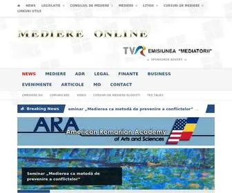 Mediereonline.com(Mediere Online Romania) Screenshot