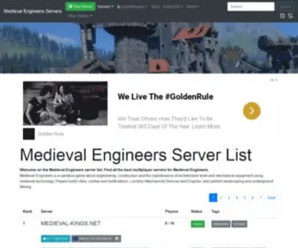 Medieval-Engineers.net(Space Engineers Server List) Screenshot