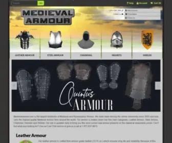 Medievalarmour.com(Medieval Armour) Screenshot
