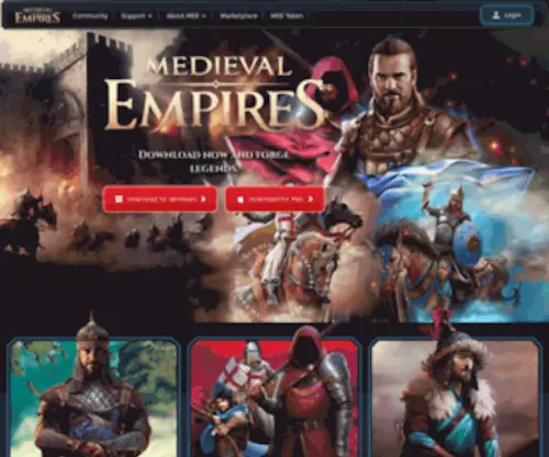 Medievalempires.com(Medieval Empires) Screenshot