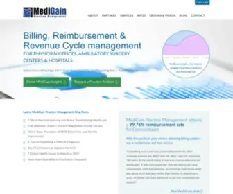 Medigain.com(Medical Billing and Reimbursement) Screenshot