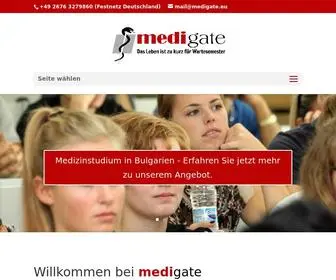 Medigate.eu(Medizinstudium in Bulgarien ohne NC und Wartesemester) Screenshot