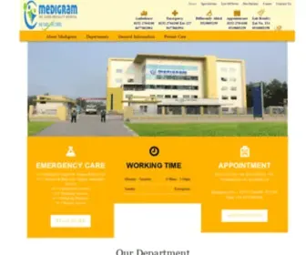 Medigramhospital.com(Medigram Hospital is the First Tertiary Healthcare service provider location in Saharanpur) Screenshot