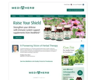 Mediherb.com(Homepage US) Screenshot