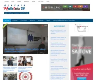 Medijacentar016.com(Sajt) Screenshot