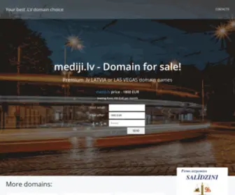 Mediji.lv(Premium .lv LATVIA or LAS VEGAS domain names) Screenshot