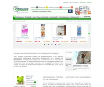 Medikamentepreisvergleich.de(Preisvergleich bei Apotheken) Screenshot