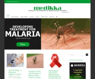 Medikkajournal.us(Journal of the University of Nigeria Medical Students) Screenshot