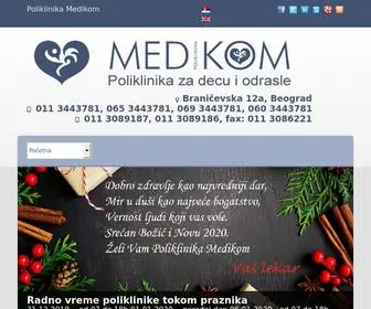 Medikompoliklinika.com(Medikom Poliklinika Beograd) Screenshot