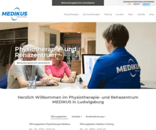 Medikus-Ludwigsburg.net(PHYSIO & REHA in Ludwigsburg) Screenshot