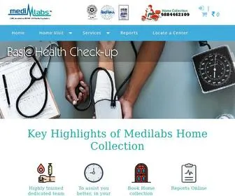 Medilabs.co.in(Medilabs) Screenshot