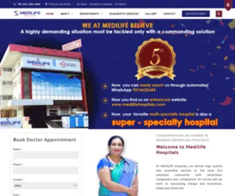 Medilifehospitals.com(Medilife Hospitals) Screenshot