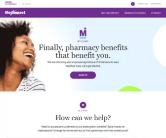 Medimpact.com(For members) Screenshot