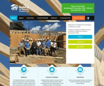 Medinacountyhabitat.org(Habitat for Humanity of Medina County) Screenshot