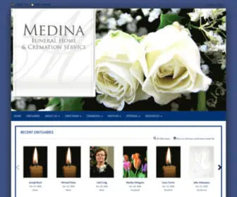 Medinafuneralhome.com(Medina Funeral Home & Cremation Service) Screenshot