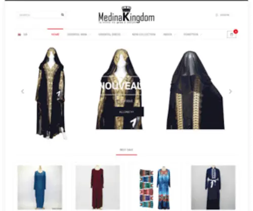 Medinakingdom.com(Medina Kingdom vous propose de la robe orientale de qualité) Screenshot