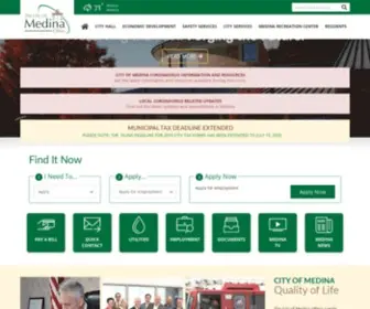 Medinaoh.org(The City of Medina Ohio) Screenshot