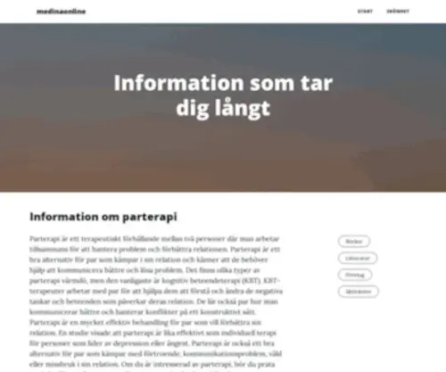 Medinaonline.se(Rätt) Screenshot